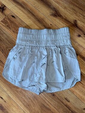 Free People Movement Light Gray The Way Home Run Shorts
